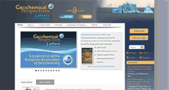 Desktop Screenshot of geochemicalperspectivesletters.org